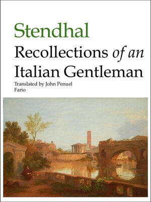 cover image of Recollections of an Italian Gentleman